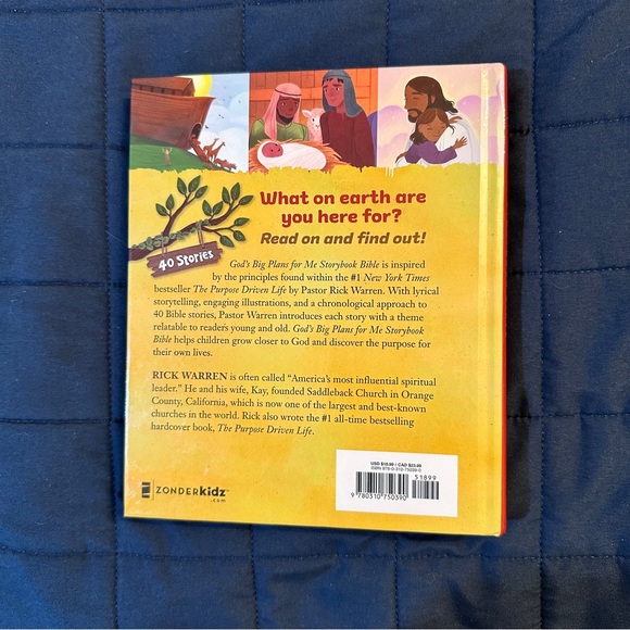 God's Big Plans for Me Storybook Bible by Rick Warren - Picture 2 of 2